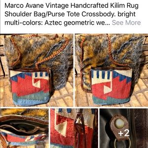 Marco Avane  Kilim Rug Shoulder Purse